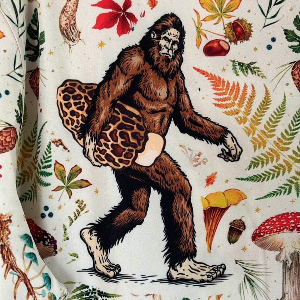 Sasquatch Mushroom Hawaiian Shirt - Picture 3 of 8
